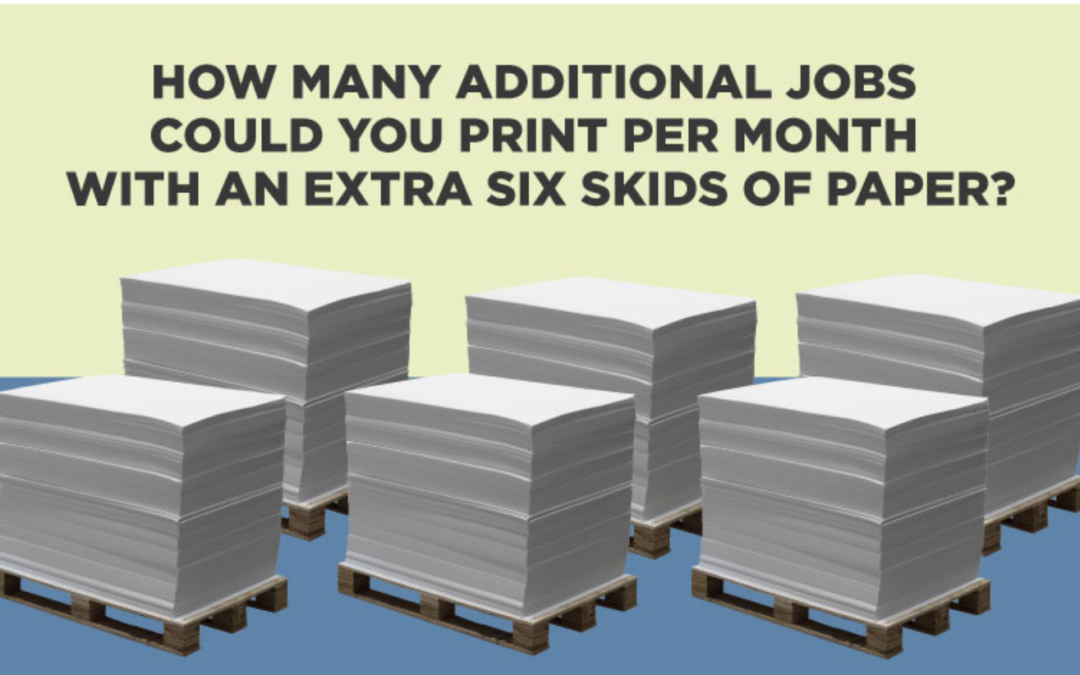What would you do with 6 extra skids of paper?